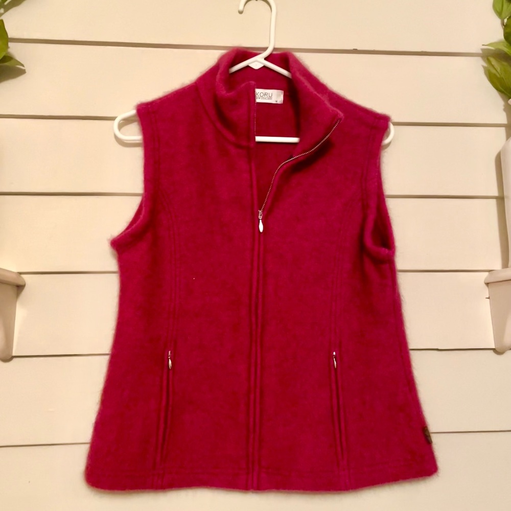 Koru Merino Possum Silk New Zealand Zippered Vest